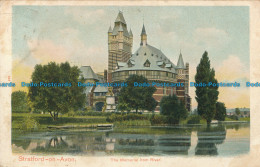 R029494 Stratford On Avon. The Memorial From River. Peacock. Autochrom. 1908 - Wereld