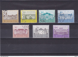 HONGRIE 1987 CHATEAUX Yvert 3110-3113 + 3122-3124 Oblitéré Cote : 6.60 Euros - Used Stamps