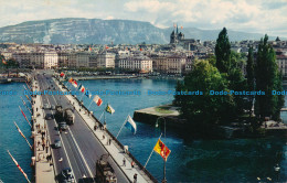 R030048 Geneve. L Ile J. J. Rousseau Et Le Pont Du Mont Blanc. Jaeger - Wereld