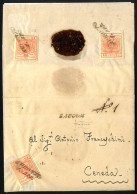 Cover 1857, Raccomandata Affrancata Con 15 Cent Ed Al Verso Altri Due Esemplari 15 Cent Per La Raccomandazione Spedita D - Lombardy-Venetia