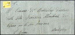 Cover 1858, 2 Soldi I° Tipo Su Stampe Circolari Per La Città "BARDOLINO 27 DIC" (annullo Cor), Certificato Sorani, Sass. - Lombardo-Vénétie