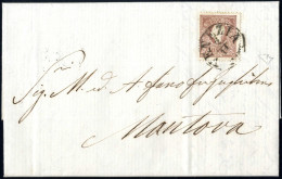 Cover 1858, Lettera Da Venezia Del 2.11 Secondo Giorno D'uso Per Mantova Affrancata Con 10 S. Bruno I Tipo, Cert. Enzo D - Lombardo-Vénétie