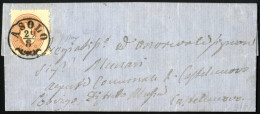 Cover 1859/62, Lettera Con 5 Soldi II° Tipo Inizio Di Croce S.Andrea In Basso Su Lettera Da "ASOLO 26/3" (annullo CO) A  - Lombardy-Venetia