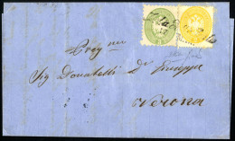 Cover 1864, Affrancatura Mista Con 2 Soldi (1863) E 3 Soldi (1864) Su Lettera Spedita Da "ISOLA DELLA SCALA 17 MAR" (ann - Lombardo-Vénétie