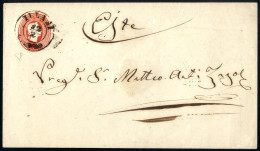 Cover 1861, Intero Postale Da 5 Soldi (147x85mm) Spedito Da "ILLASI 12/2" (annullo 2CO) A Este, Firmato ED, Sass. IP10 / - Lombardije-Venetië