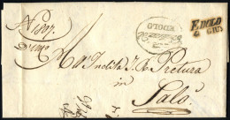 Cover EDOLO 4 GIU (annullo SI Lg) 1850 Su Lettera In Franchigia A Salò, Sass. P.5 - Lombardije-Venetië