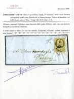 Cover ISEO 6/21 (annullo CO + Tratti A Penna) Su 30 Cent Carta A Macchina, Lettera Spedita A Pavia, Sass. 21 / P.10 - Lombardo-Veneto