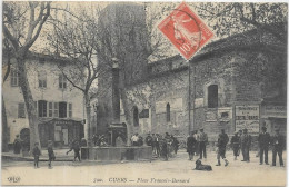 D 83.  CUERS..  PLACE FRANCOIS BERNARD.  CARTE ECRITE - Cuers