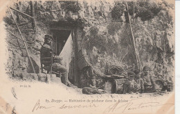 DIEPPE HABITATION DE PECHEUR DANS LA FALAISE 1903 PRECURSEUR TBE - Dieppe
