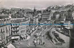 R030062 Lausanne. La Grand Pont Et Les Alpes. Jaeger. No 7445 - Welt