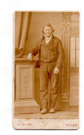 Morlaix. Homme En Costume Breton. CDV Photo Le Coat. - Europe