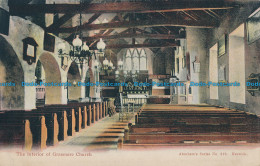 R029525 The Interior Of Grasmere Church. Abraham. No 319. 1907 - Welt