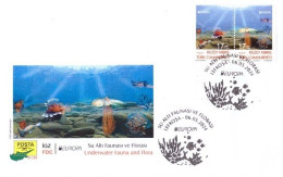 2024 -UNDERWATER FAUNA AND FLORA - STAMPS - SEE - TENANT - FDC - Marine Life