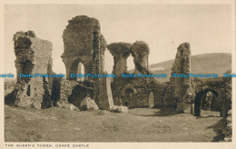 R029016 The Queens Tower. Corfe Castle. Photogravure - World