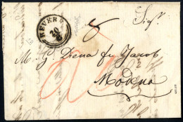 Cover REVERE 20/8 (annullo CO), OLTREPÒ MANTOVANO, Lettera Tassata Spedita A Modena, Firmata Bolaffi - Lombardo-Vénétie