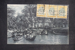 SIAM - Affranchissement Surchargés De Bangkok Sur Carte Postale, Non Circulé  - L 152391 - Siam