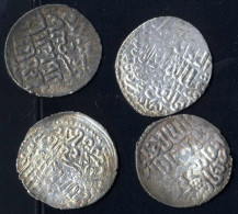 Mas'du II., 681-704AH 1282-1305, Dirham Silber, 681 Lulua, Henn-, BMC-, Sehr Schön, 4 Stück - Islamische Münzen