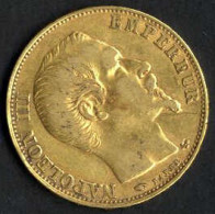 20 Franc, Napoleon III., 1857, Goldmünze, Fein 5,8 Gr - 20 Francs (or)