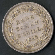 3 Schillings 1813, ½ Penny 1806, Silber Banktoken Mit Kontermarke W, Erhaltung Sehr Schön Mit Randfehler Zusätzlich ½ Pe - Andere & Zonder Classificatie