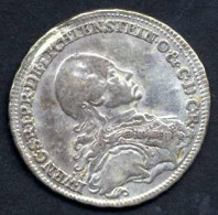 Liechtenstein, Silberjeton 1773, Auf Den Tod Des Prinzen Joseph Wenzel 1748-72, Geharnischtes Brustbild, Rv. Ansicht Des - Autriche