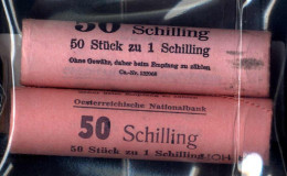 1 Schilling 1979 Und 1984, Je Eine Originalrolle Zu 50 Stück Der ÖNB Und CA, Unz - Oesterreich