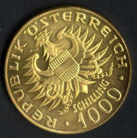 1000 Schilling Babenberger, 1976, Goldmünze, Fein 12,15 Gr - Oesterreich
