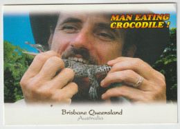 Australia QUEENSLAND QLD Man Eating CROCODILE Murray Views GEN688 Comical Postcard C2000s - Other & Unclassified