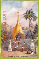 Af3909 - BURMA -  VINTAGE POSTCARD - Rangoon, Sulay Pagoda - Myanmar (Burma)