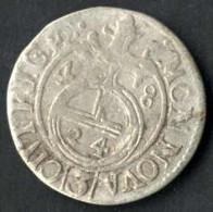 1/24 Taler, 1648, Christina Von Schweden 1632-54, Riga, Silbermünze In Sehr Schön- - Lettland