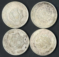 Amanullah Shah, 1319-1337AH 1901-1919, Rupie Silber, 1332,1333,1334,1337 Münzstätte Unbekannt, KM 853(877), Schön, 5 Stü - Afghanistan