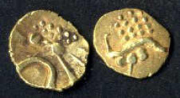 Cochin, Rajahsv. Cochin, 1600-1750, Fanam Gold Ohne Jahr Und Münzstätte, Mich NI&CS 1126ff, Vorzüglich 2 Stück - Indien