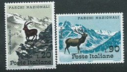 Italia, Italy, Italien, Italie 1967; Stambecco E Cervo, Ibex And Deer. Nuovi. - Wild