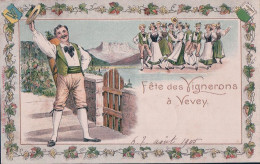 Vevey VD, Fête Des Vignerons 1905, Litho Gaufrée (8.8.1905) - Vevey