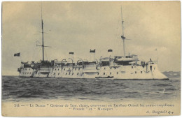 CPA Le Dassas - Croiseur De 2eme Classe Convoyant En Extrême-Orient Les Contre-torpilleurs Fronde Et Mousquet - Guerra