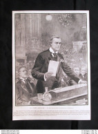 Joseph Chamberlain, Ministro Delle Colonie, A Glasgow Stampa Del 1903 - Andere & Zonder Classificatie