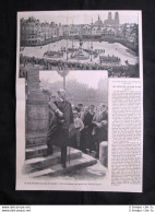 Feste Di Giovanna D'Arco: Place Du Martroi - Paul Deroulede Stampa Del 1909 - Autres & Non Classés