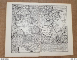 Mappa Carta Geografica Danimarca Kongeriget Danmark Anno 1600 Mercatore Ristampa - Geographische Kaarten