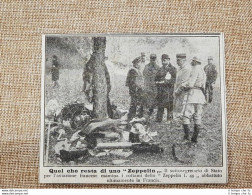 Resti Di Zeppelin L. 49 Abbattuto In Francia Nel 1917 WW1 Prima Guerra Mondiale - Autres & Non Classés