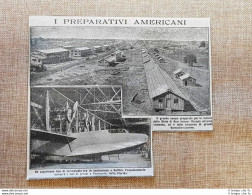 In America 1917 Idrovolante Buffalo E Campo New Jersey WW1 Prima Guerra Mondiale - Altri & Non Classificati