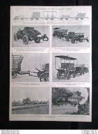 Il Treno Automobile Del Colonnello Renard Stampa Del 1903 - Andere & Zonder Classificatie