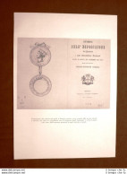 Frontespizio Volume Sull'Esposizione Di Genova Del 1846 Stampa Di Metà 900 - Otros & Sin Clasificación