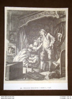 Dopo, 1736 William Hogarth Stampa Popolare Inglese Inghilterra - Sonstige & Ohne Zuordnung