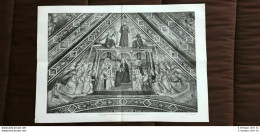 Allegoria Obbedienza Resuscitazione Caduta San Francesco Giotto Stampa Del 1926 - Altri & Non Classificati