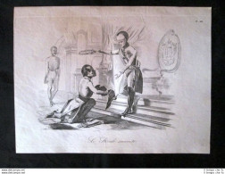 Incisione D'allegoria E Satira Radetzky,Ferdinando I D'Austria Don Pirlone 1851 - Avant 1900