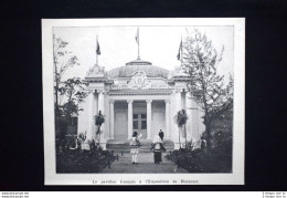 Il Padiglione Francese All'Esposizione Di Bucarest Del 1906 Stampa Del 1906 - Andere & Zonder Classificatie