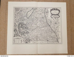 Carta Geografica O Mappa Alemannia O Svevia Superior Anno 1667 J. Blaeu Ristampa - Geographical Maps