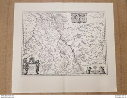 Carta Geografica Iuliacensis Et Montensis Ducatus Anno 1640 Joan Blaeu Ristampa - Geographical Maps