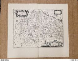 Carta Geografica Episcopatus Iacensis Vulgo Iaca Anno 1667 Joan Blaeu Ristampa - Geographical Maps