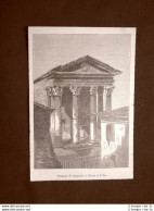 Pola Nel 1894 Tempio Di Augusto E Roma Istria Croazia - Antes 1900