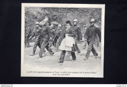 La Festa Dei Vigili Del Fuoco A Parigi Stampa Del 1906 - Sonstige & Ohne Zuordnung